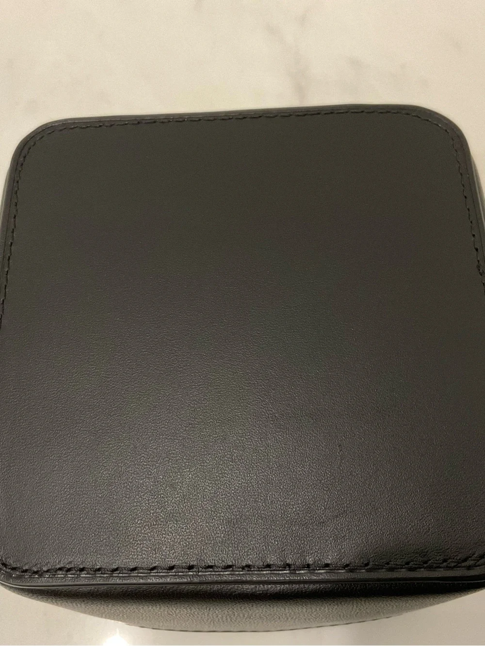 NEW Tumi McLaren 4” Leather Zip Around Watch Jewelry Case Box BLACK CARBON FIBER
